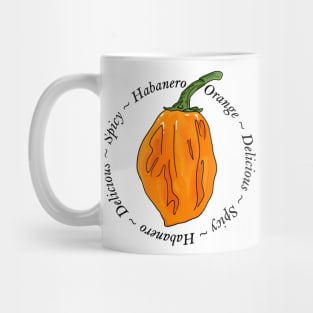 Habanero Orange Chili Pepper Mug